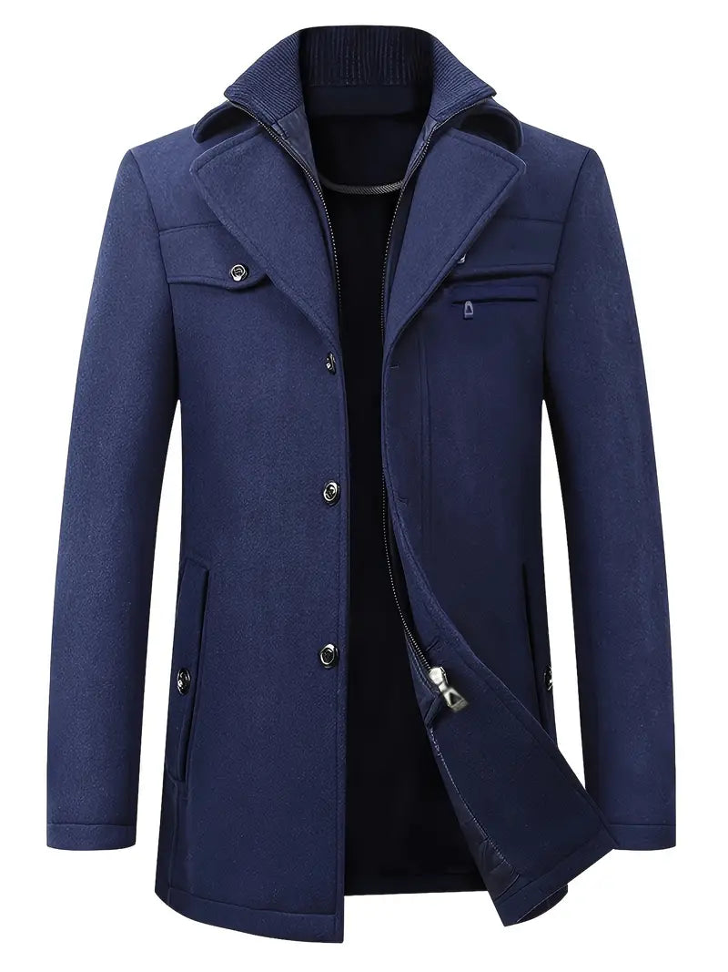 Slater | Herren Elegante Trenchcoat | Lang