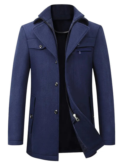 Slater | Herren Elegante Trenchcoat | Lang