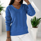V-Ausschnitt Pullover – Zeitlose Eleganz mit schmeichelndem Komfort