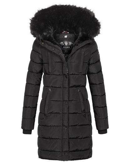 "Nicole" Winterjacke mit abnehmbarem Kunstfell
