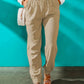 Elastische blaue Freizeithose - Lisa
