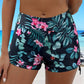 Schwarze Blumen-Shorts - Tessa