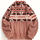 Gemusterter Fleece-Pullover – Warmer Stil mit gemütlichem Selbstvertrauen