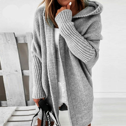 Maisie | Damen Warme Lange Strickjacke | Winter