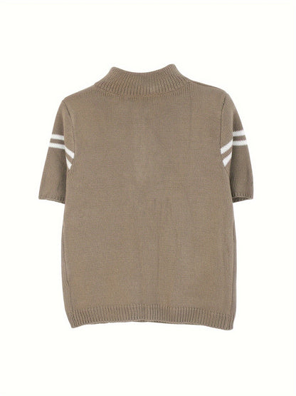 Reißverschluss-Polo-Top – Schlanker Stil mit mühelosem Selbstvertrauen