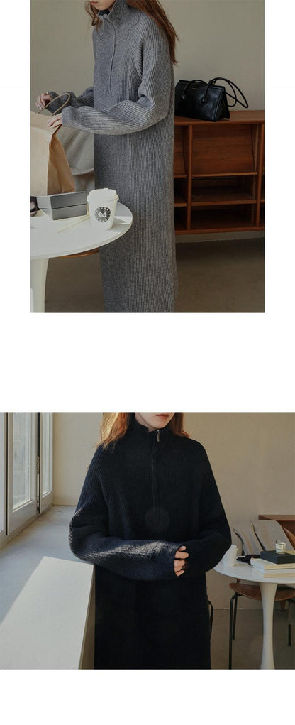 CERISE - Winter Gestricktes Langes Kleid 2024