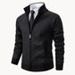 Stehkragen-Strickjacke mit Reißverschluss für Herren