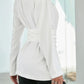 Cornelia - Eleganter Weißer Faltenblazer
