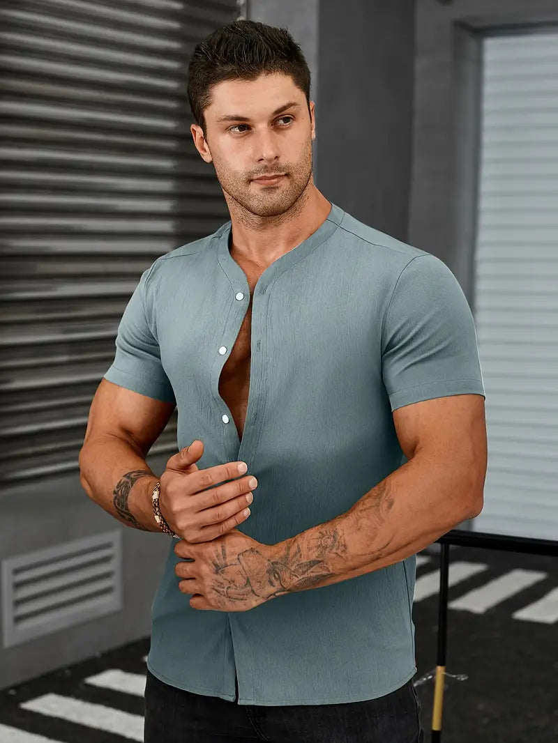 Nicholas – lässiger button-Up für herren