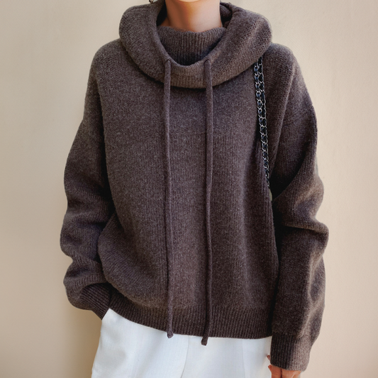 Pullover mit Schalkragen – Moderne Wärme mit mühelosem Chic