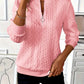 Pullover mit Reißverschluss-Detail – Schicker Komfort mit moderner Eleganz