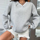 Eleganter Pullover mit Kontrastbesatz - Hanne