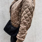 Gizelle – Metallic-Steppjacke für Damen