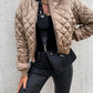 Gizelle – Metallic-Steppjacke für Damen