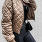 Gizelle – Metallic-Steppjacke für Damen