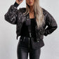 Gizelle – Metallic-Steppjacke für Damen