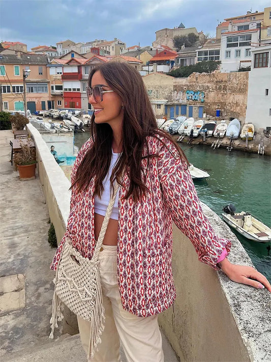 Jacke mit rosa Aufdruck - Hildegard