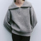 Pullover mit Kragenreißverschluss – Müheloser Chic mit moderner Eleganz