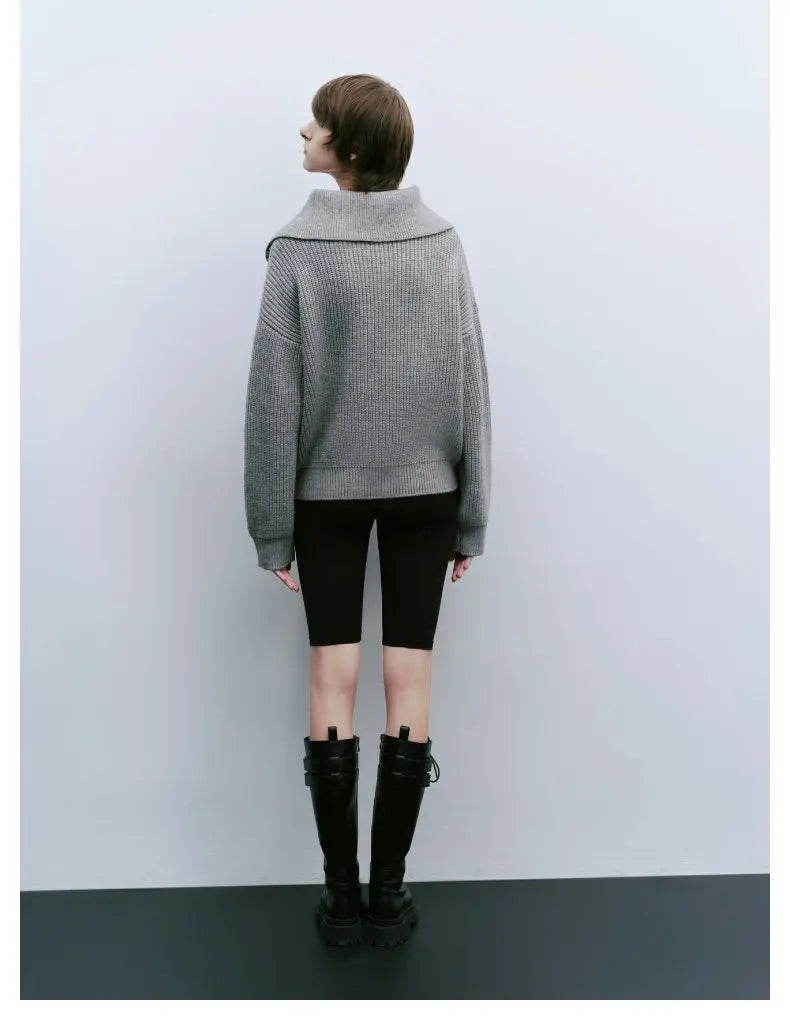 Pullover mit Kragenreißverschluss – Müheloser Chic mit moderner Eleganz
