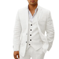 Herren Leinen 3-tlg. Set mit Blazer, Weste und Hose - Odin