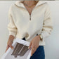 Pullover mit Kragenreißverschluss – Müheloser Chic mit moderner Eleganz