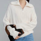 Pullover mit Kragenreißverschluss – Müheloser Chic mit moderner Eleganz
