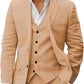 Herren Leinen 3-tlg. Set mit Blazer, Weste und Hose - Odin