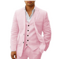 Herren Leinen 3-tlg. Set mit Blazer, Weste und Hose - Odin