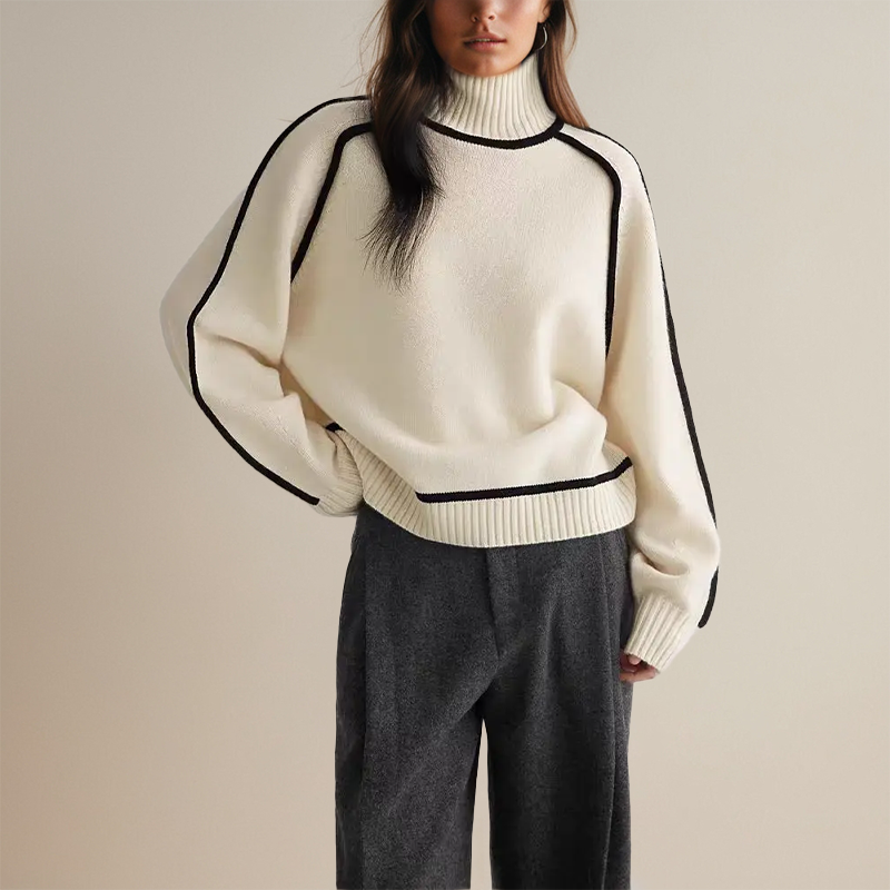 Eleganter Rollkragenpullover – Raffinierter Stil mit modernem Selbstvertrauen