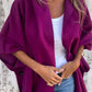 Violette Kapuzen-Cape-Jacke – Luna