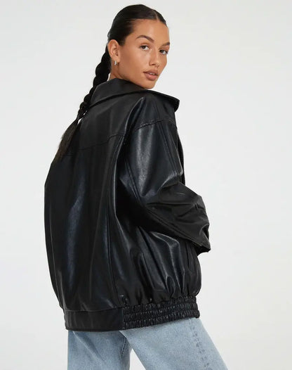 Lederjacke mit Reißverschluss - Sigrid