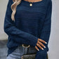 Lila Strickpullover mit Langarm - Mia