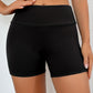 Schwarze High-Waist Badeshorts - Lisa