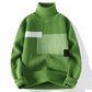 Gemusterter Rollkragenpullover für Herren