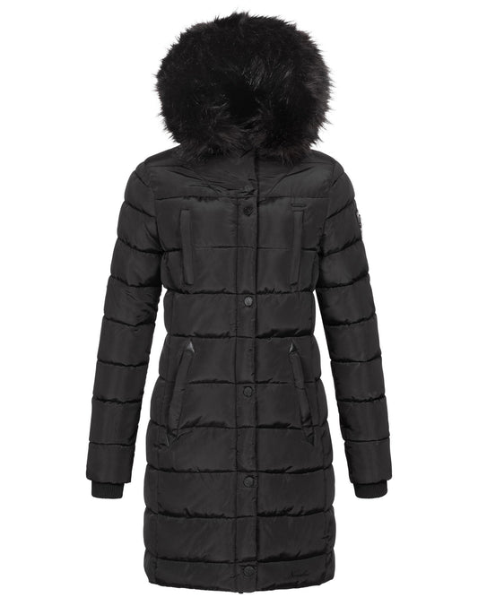 "Nicole" Winterjacke mit abnehmbarem Kunstfell