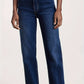 Mittelblaue Straight Jeans - Lena