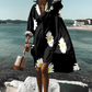 Elle&Vire® - Unique Print Knielanges Kleid