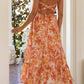 EMI - Lässiges Quadratisches Neck Blumenkleid