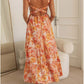 EMI - Lässiges Quadratisches Neck Blumenkleid