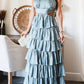 Eva Janssen® - Mehrstöckiges Maxikleid