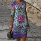 Eva Janssen® - Stilvolles Kleid mit spirituellem Print