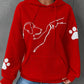 Warmer Damen-Kapunzenpulli | Mit Hunde-Drucken