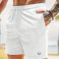 Nathan – gerippte, schmal geschnittene, bequeme shorts mit kordelzug und taschen