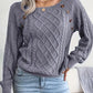 Acrylic Knit Comfort Pullover