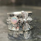 Biene Edelstein Meditation Spinner Ring