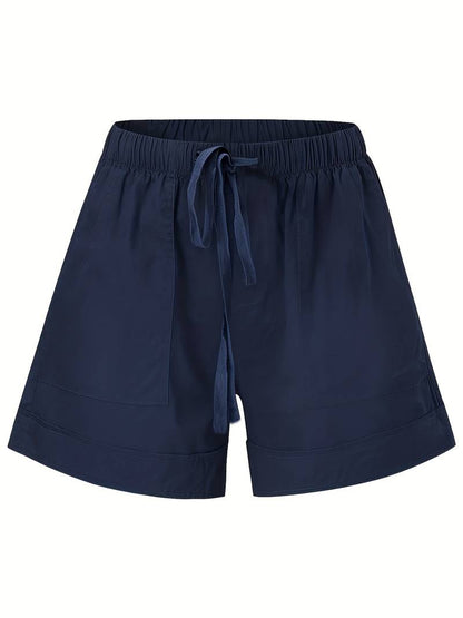 Blauer Freizeit-Shorts - Lena
