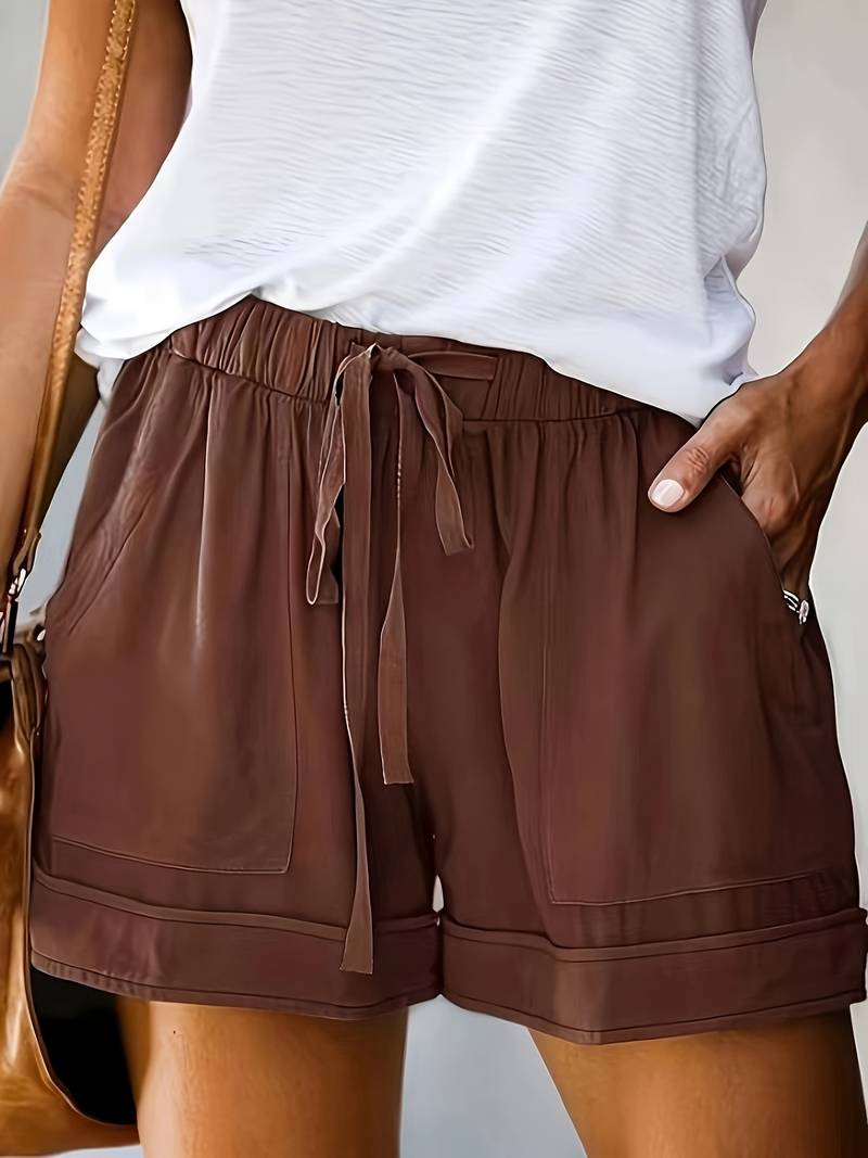 Blauer Freizeit-Shorts - Lena