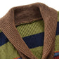 Mehrfarbige Strickjacke für Herren