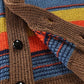 Mehrfarbige Strickjacke für Herren