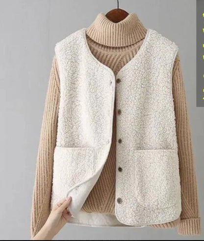 Damen Gemütliche Ärmellose Weste | Lässig